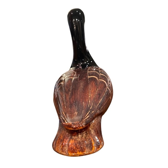 Black and Brown Vintage Lacquer Duck Made in France - Picture 9 of 9